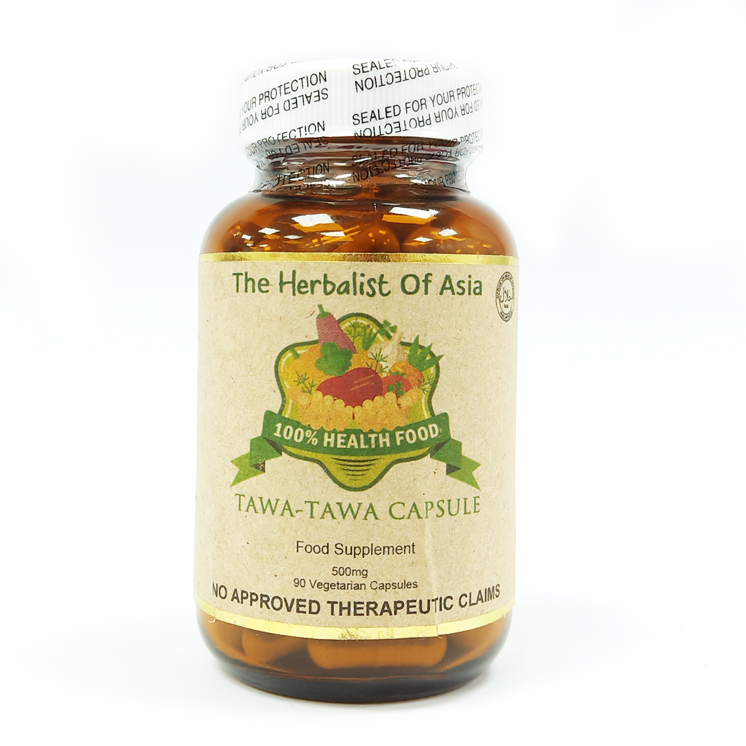 The Herbalist Of Asia 90 Vegetarian Capsule 500mg Tawa Tawa 1  Bottle